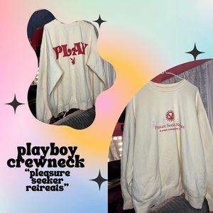 playboy pleasure seeker retreats crewneck